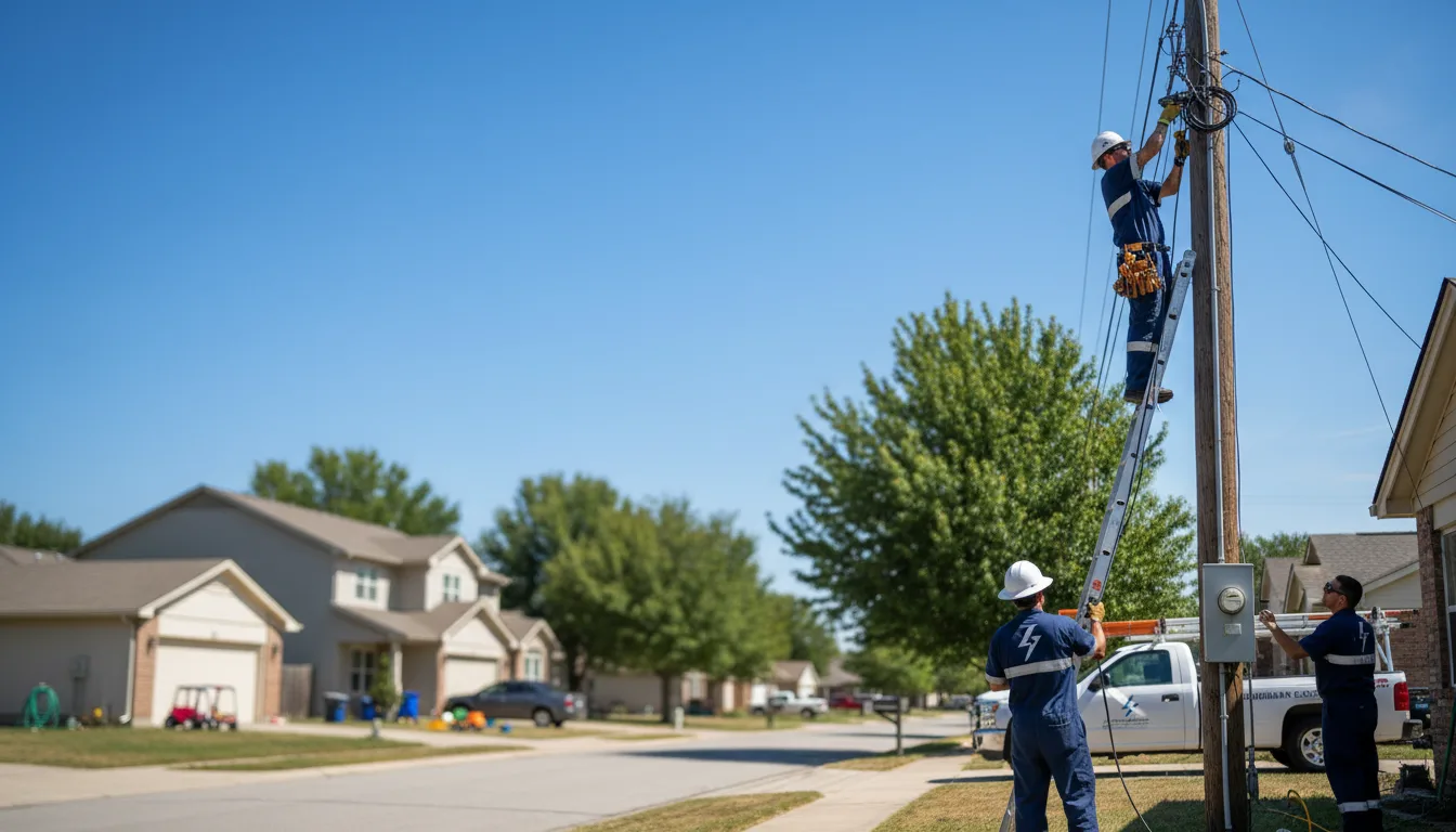 Residential electrician providing installation services in Winona, KS
